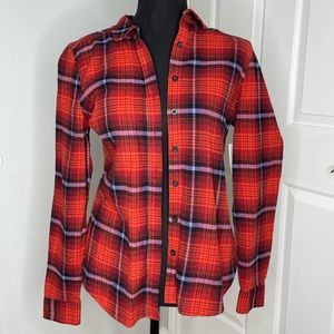 Goodthreads flannel drop shoulder button down shirt